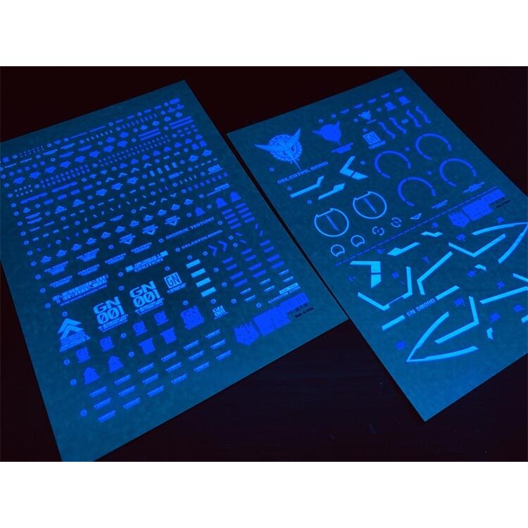 【Max模型小站】雪焰 PG 能天使 EXIA 能天使 天人標誌(螢光版3張入)-細節圖5