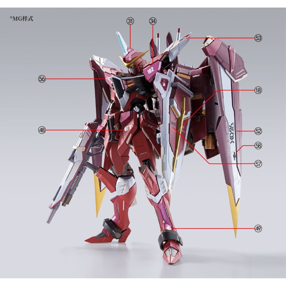 【Max模型小站】拾壹零 MG 1/100 ZGMF-X09A 正義 MB樣式 8831 高清 水貼-細節圖7