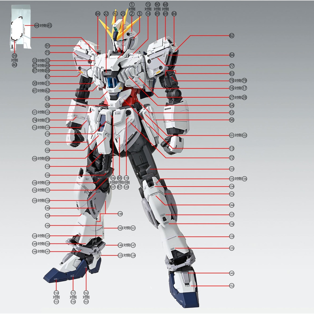 【Max模型小站】拾壹零 MG 1/100 Narrative NT 叙事鋼彈 C裝備Ka卡版 水貼-細節圖5