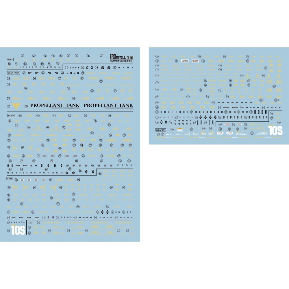 【Max模型小站】拾壹零 MG 新安洲 OVA Sinanju 新安州 瀧川虛至樣式 原稿 水貼-細節圖2