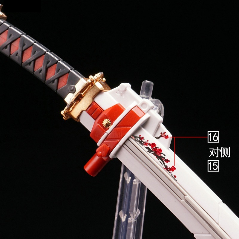 【Max模型小站】拾壹零 HIRM 紅異端 一刀梅 國風水墨畫風格 原創圖案 水貼-細節圖7