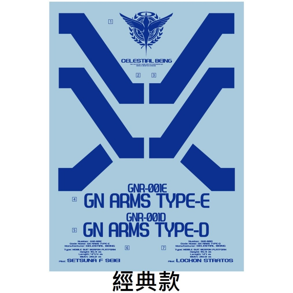 【Max模型小站】拾壹零 MB GNR-001ED 馬甲E型D型 概念 經典 地台 水貼-細節圖2