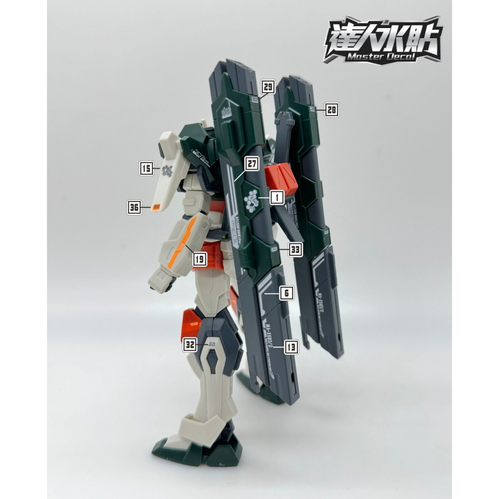 【Max模型小站】達人 (H079) HG 閃電暴風 雷霆 SEED劇場版 螢光水貼-細節圖4
