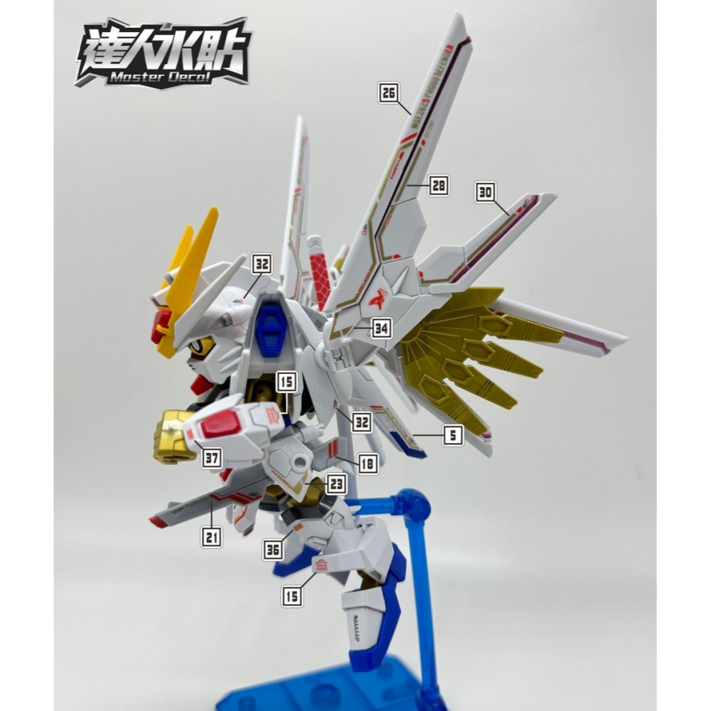 【Max模型小站】達人 (S002) SDCS 非凡攻擊自由 SEED 高清 螢光水貼-細節圖4