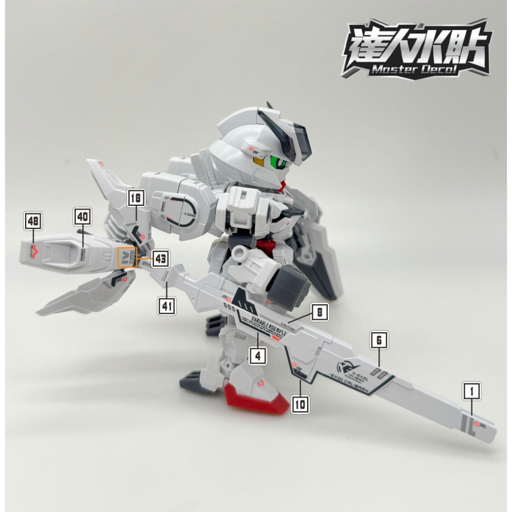 【Max模型小站】達人 (S001) SD SDCS 異靈 女星魔女 模型 螢光水貼-細節圖5