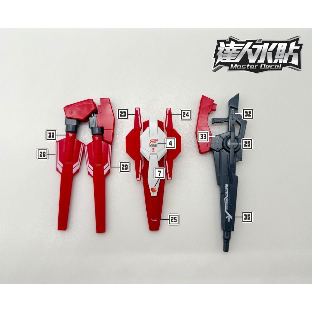 【Max模型小站】達人 (H073) HG 1/144 00 再生鋼彈 REBORN 螢光水貼-細節圖4