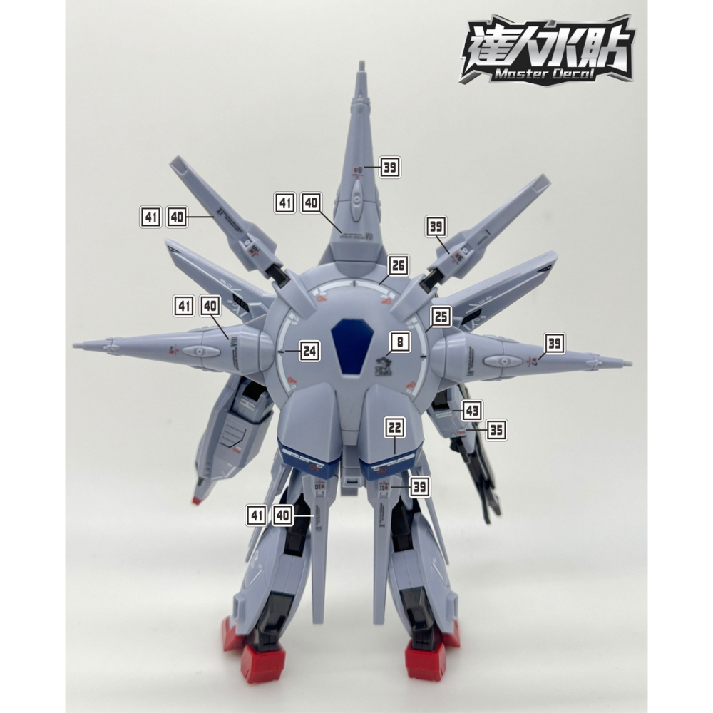 【Max模型小站】達人 (H071) HG 天意 神意 SEED 1/144 精密 螢光水貼-細節圖4