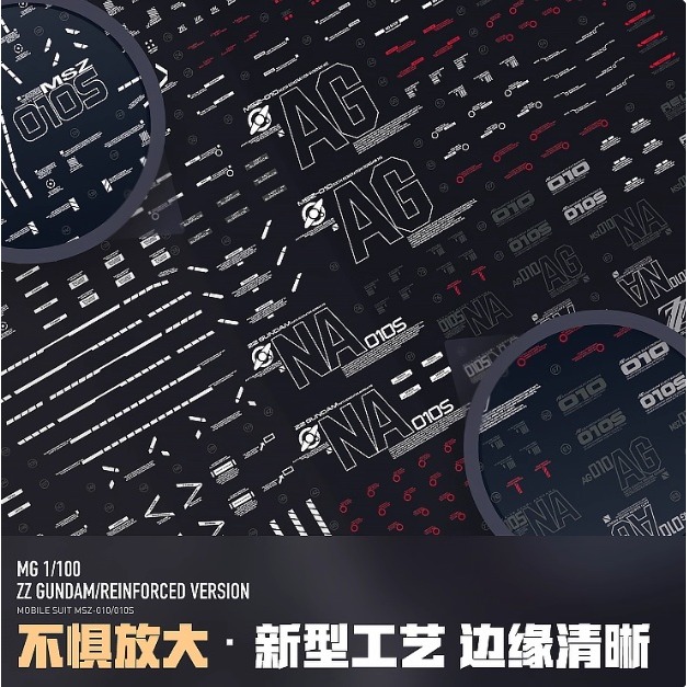 【Max模型小站】LNX MG 1/100 ZZ 强化组件 Var.ka 卡版ZZ 模型 高清 水貼(2張入)-細節圖6