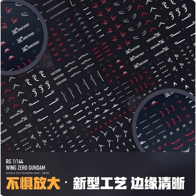 【Max模型小站】LNX RG 1/144 飛翼零式原型機 WINGZERO 高清 水貼-細節圖5
