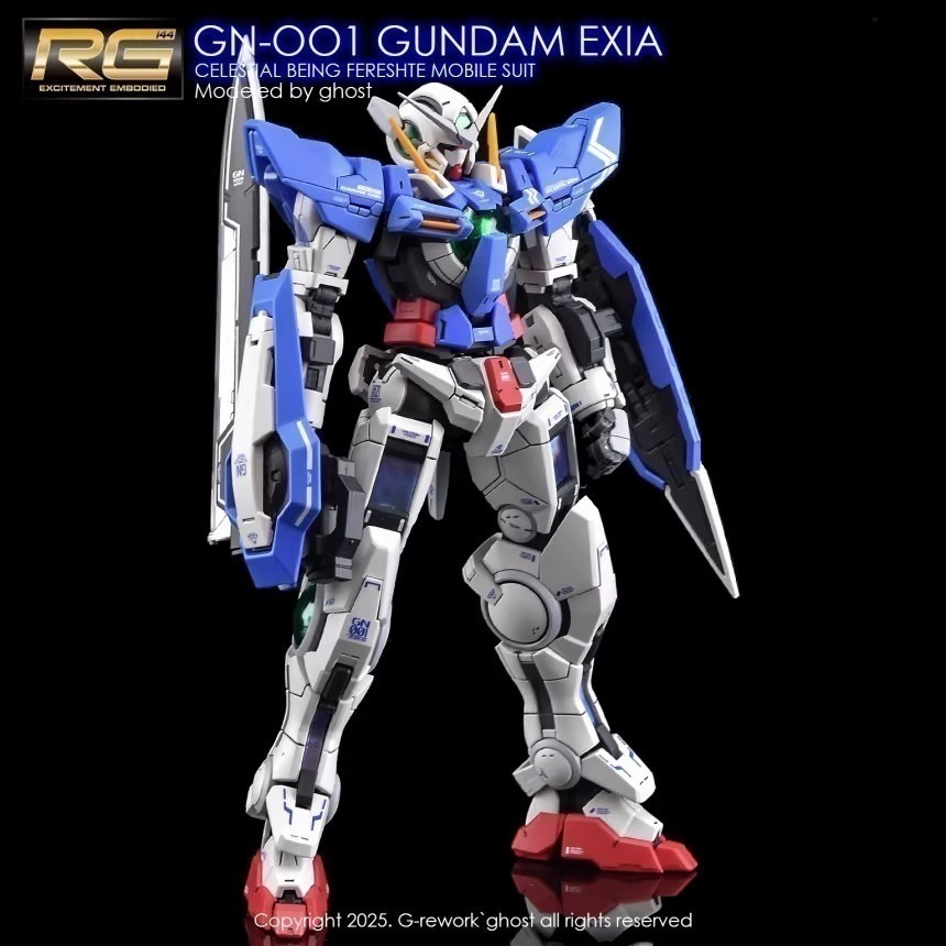 【Max模型小站】炎水貼 GHOST版 RG(41) 1/144 能天使 EXIA 螢光水貼-細節圖3