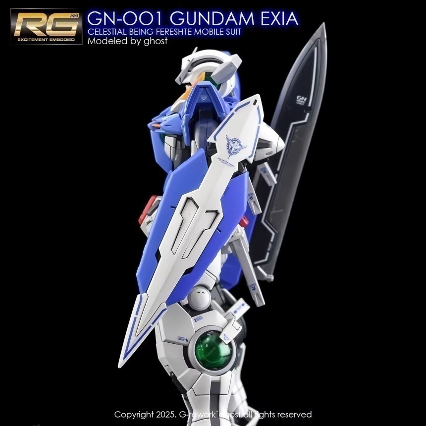 【Max模型小站】炎水貼 GHOST版 RG(41) 1/144 能天使 EXIA 螢光水貼-細節圖4