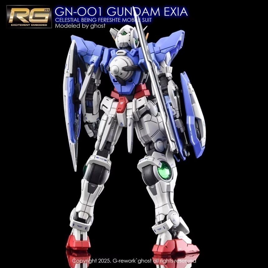 【Max模型小站】炎水貼 GHOST版 RG(41) 1/144 能天使 EXIA 螢光水貼-細節圖5