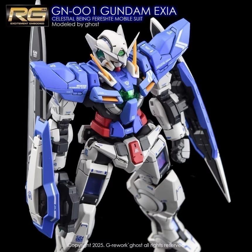 【Max模型小站】炎水貼 GHOST版 RG(41) 1/144 能天使 EXIA 螢光水貼-細節圖6