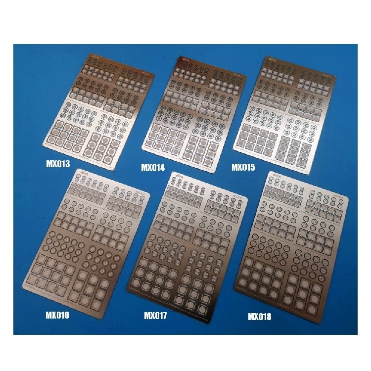 【Max模型小站】模式玩造 鋼彈機甲模型 金屬細節改造 一字螺釘蝕刻片 MX系列(013-018)-細節圖3