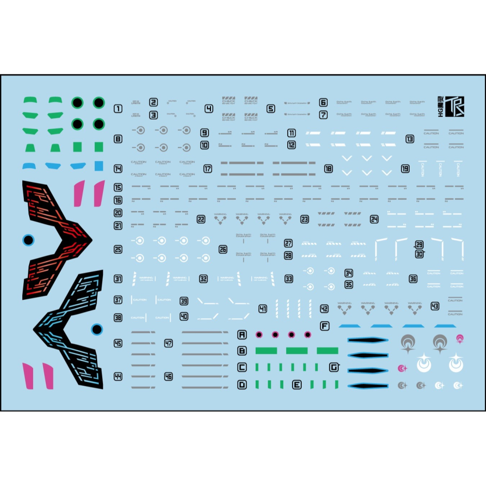 【Max模型小站】三紅領域 HG 水星的魔女 魔靈鋼彈LFRITH 高清 水貼-細節圖2