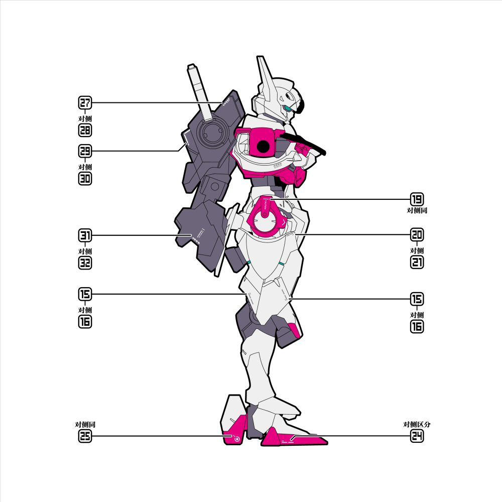 【Max模型小站】三紅領域 HG 水星的魔女 魔靈鋼彈LFRITH 高清 水貼-細節圖5