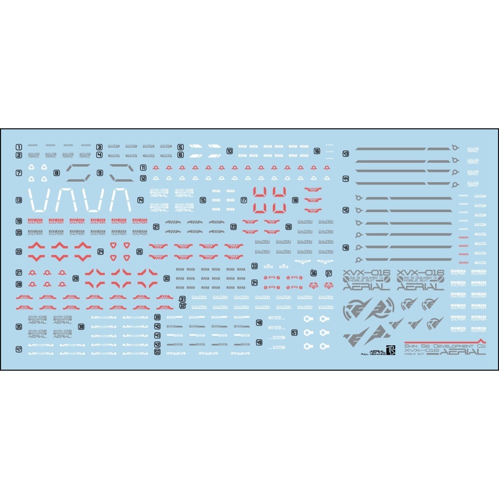 【Max模型小站】三紅領域 FM 1/100 AERIAL XVX-016 風靈鋼彈(水星魔女).高清水貼-細節圖2