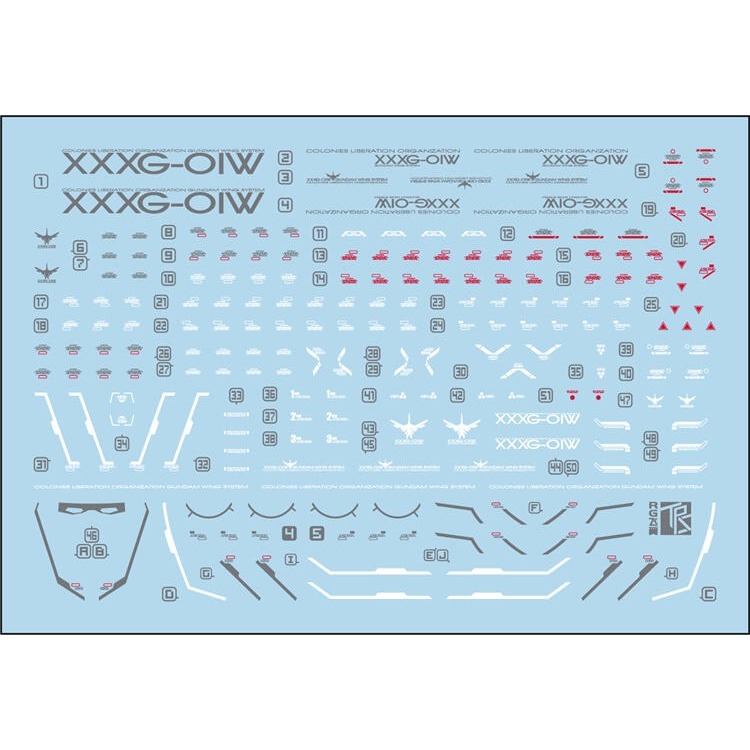 【Max模型小站】三紅領域 RG Wing Gundam XXXG-01W 飛翼鋼彈(動畫版).專用水貼-細節圖2