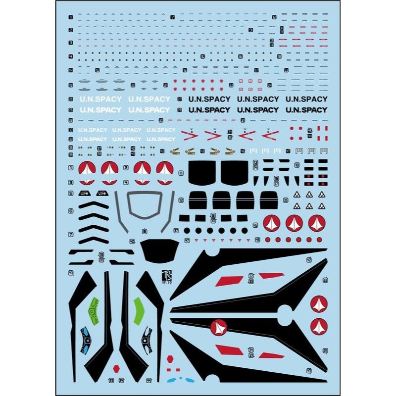 【Max模型小站】三紅領域 HG Macross YF-19 (超時空要塞).高清水貼-細節圖2