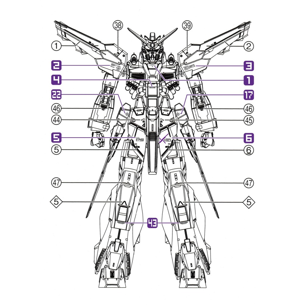 【Max模型小站】三紅領域 MG 神意 Providence 鋼彈模型 追加設計 專用水貼-細節圖3