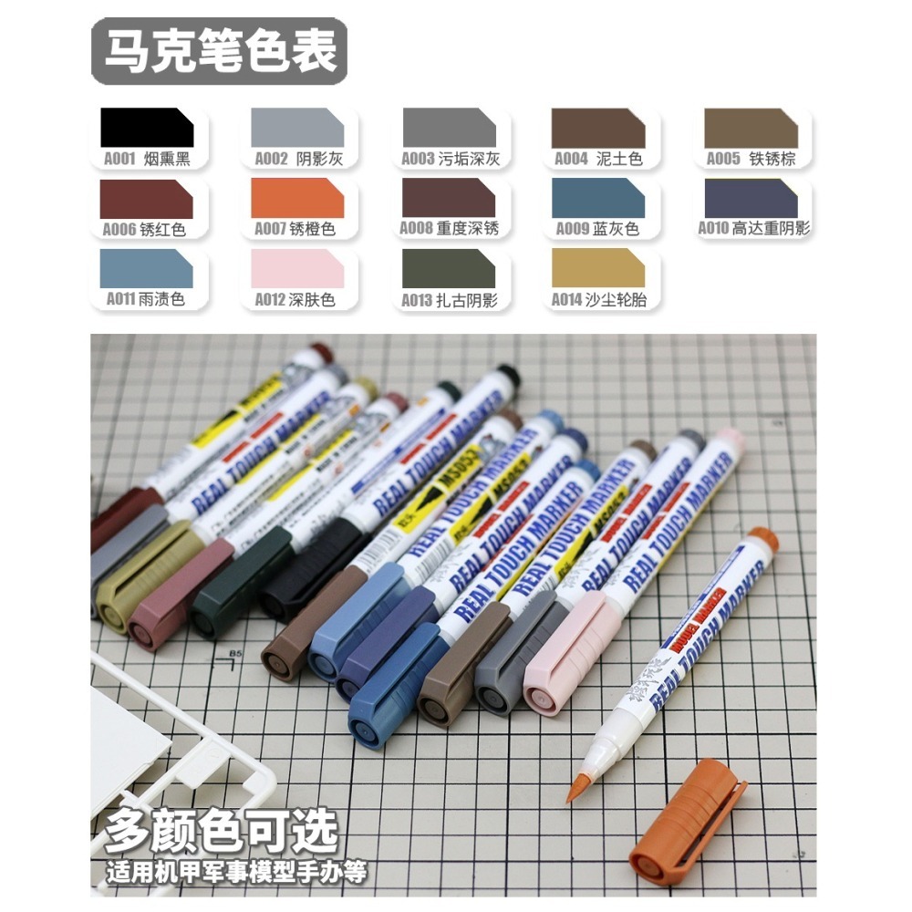 【Max模型小站】模式玩造 MS053 舊化馬克筆 鋼彈軍事模型製作 舊化生銹工具-細節圖2