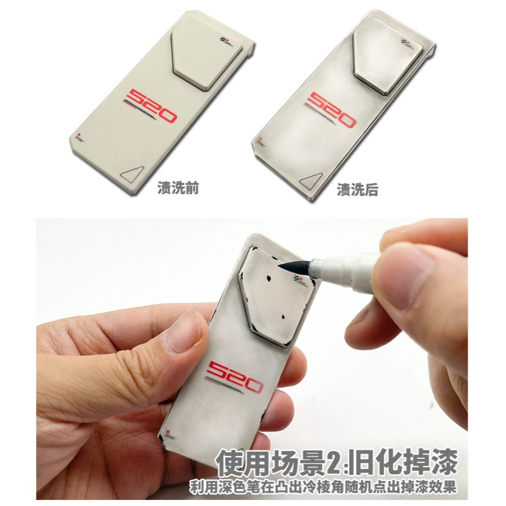 【Max模型小站】模式玩造 MS053 舊化馬克筆 鋼彈軍事模型製作 舊化生銹工具-細節圖5