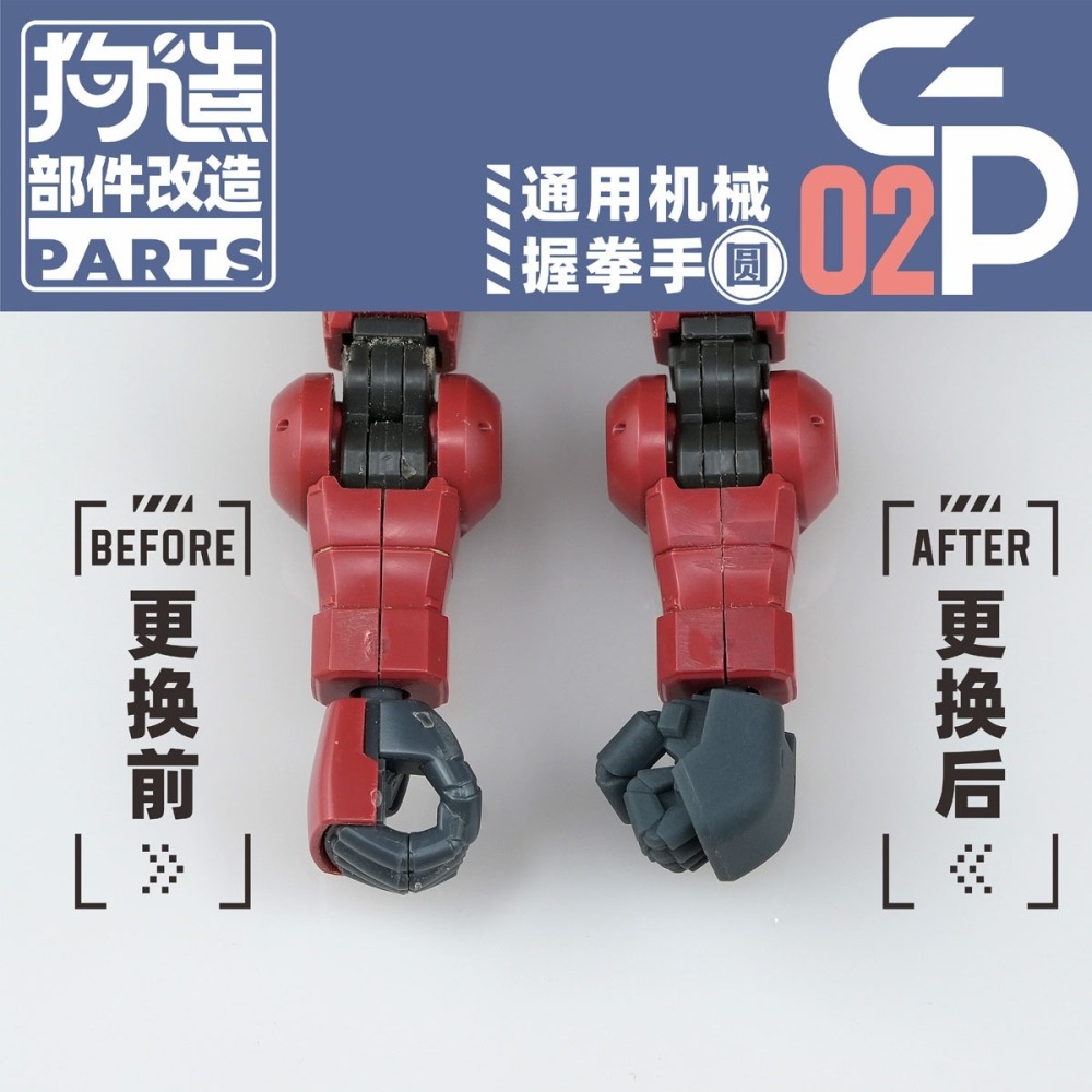 【Max模型小站】狗造社 GP-02 HGRG 造型手替換 吉翁樣式(圓)-細節圖6