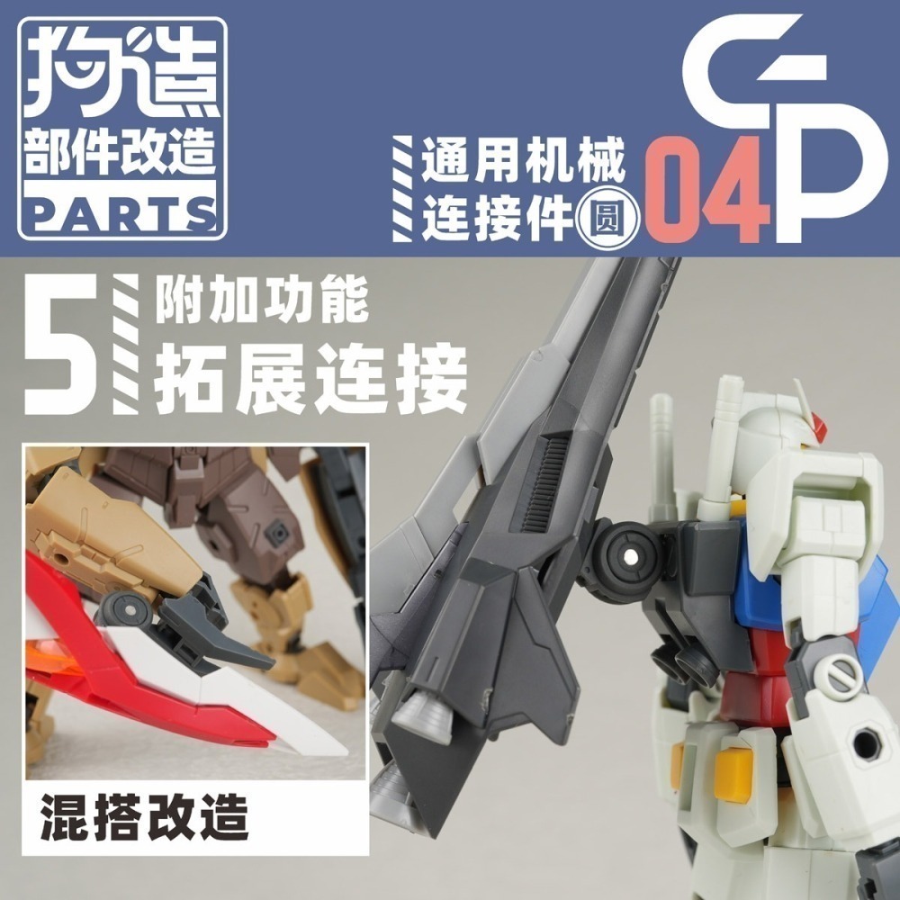 【Max模型小站】狗造社GP-04 圓形關節連結件3mm轉軸球形模型通用改造-細節圖9