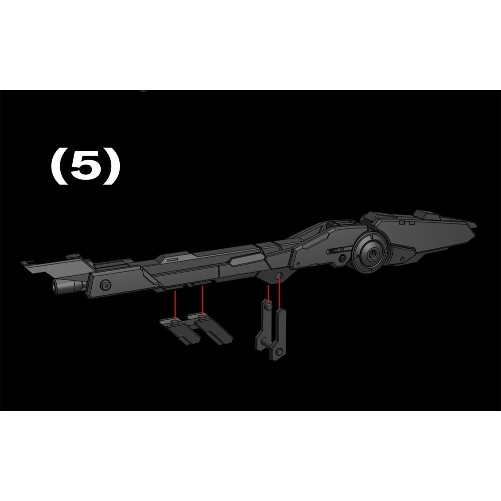 【Max模型小站】菲尼克斯 A-34 1/144比例模型通用 高能折叠粒子炮 武器改件通用-細節圖5