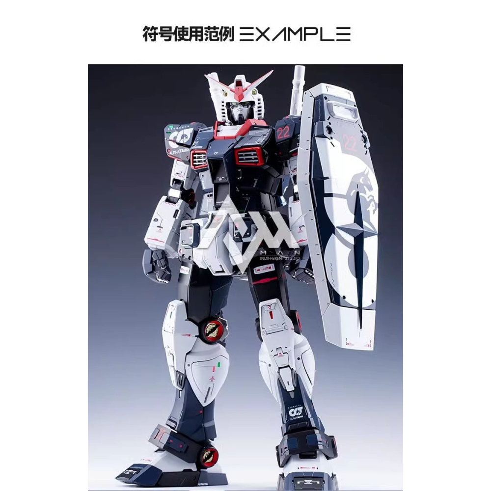 【Max模型小站】GUGU PGU 1/60 RX-78-2 元祖鋼彈F1配聯名塗裝.高精度水貼-細節圖5