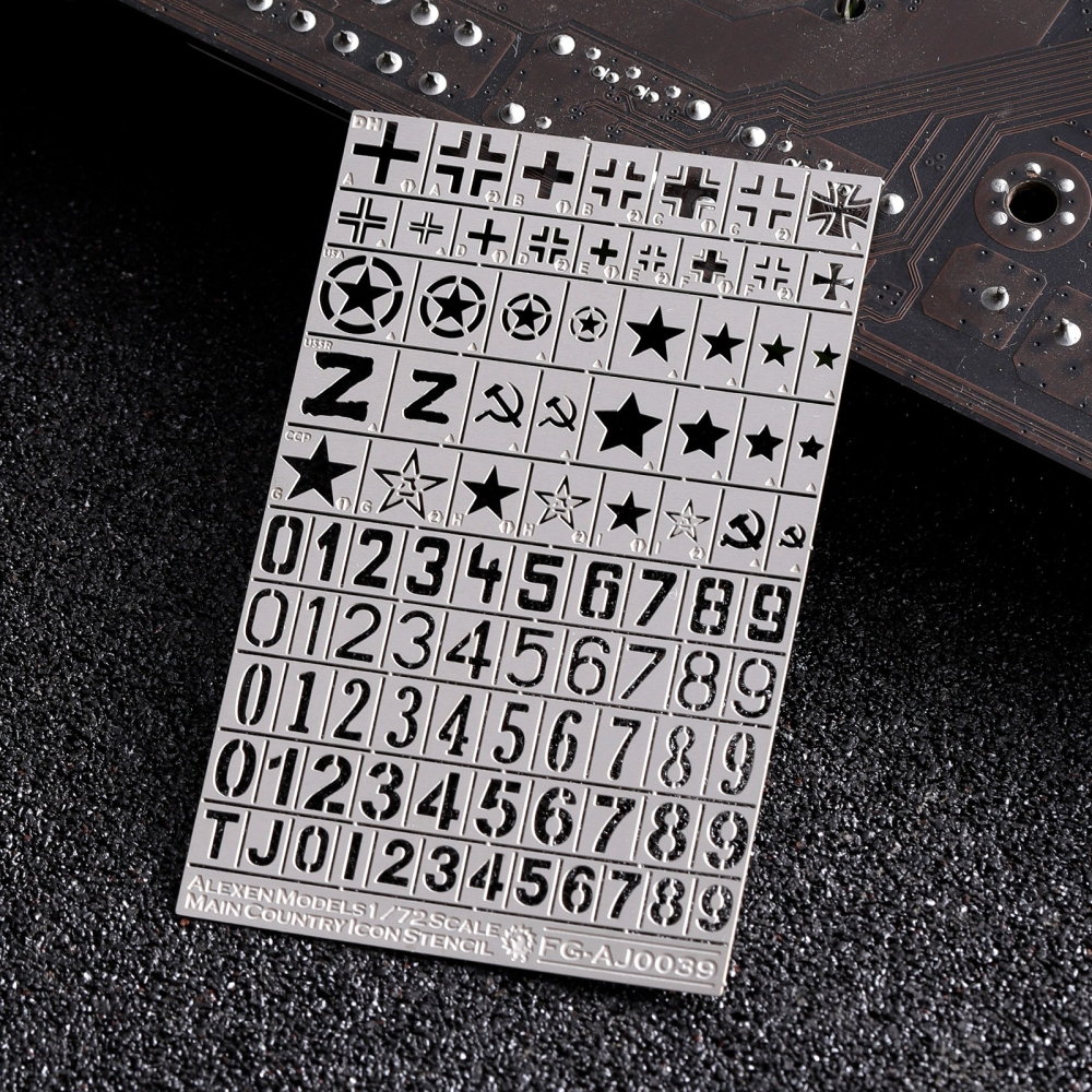 【Max模型小站】艾烈臣 AJ0039 1/72比例二戰德國國防軍美軍蘇軍標示數字漏噴-細節圖2