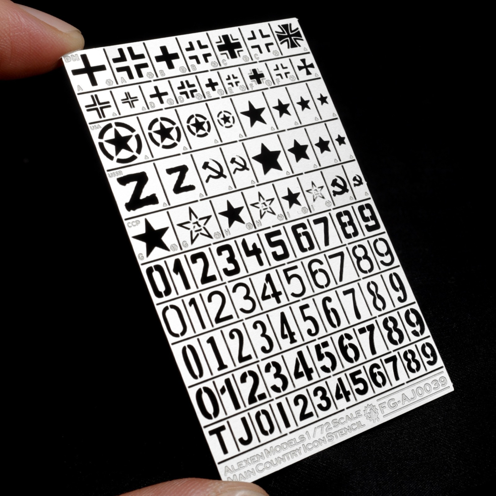 【Max模型小站】艾烈臣 AJ0039 1/72比例二戰德國國防軍美軍蘇軍標示數字漏噴-細節圖5