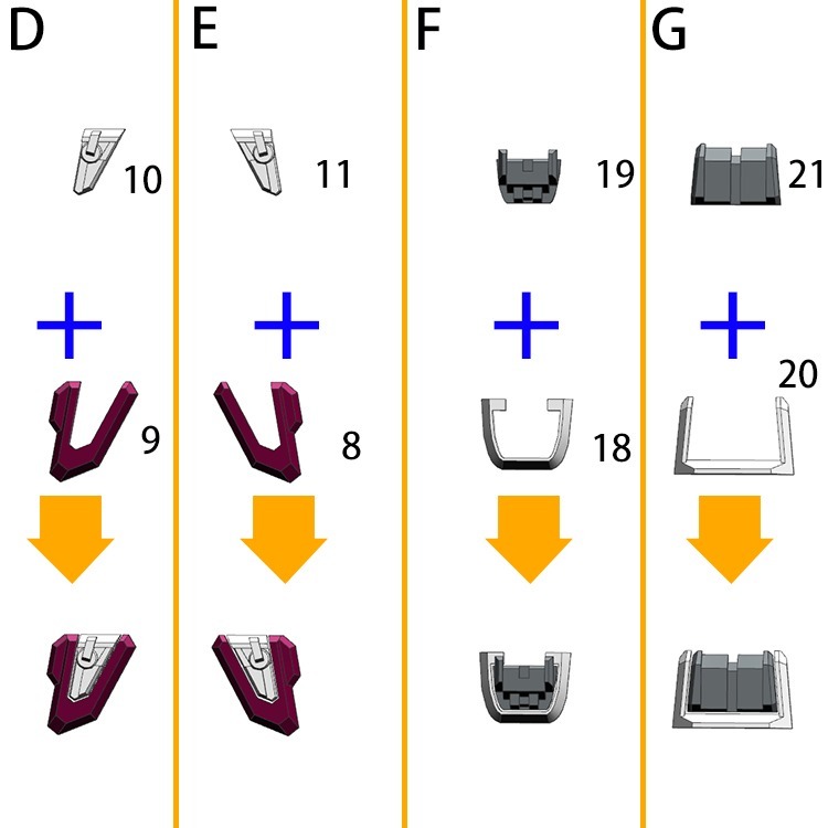 【Max模型小站】ANUBIS 阿努比斯 GP021 HG 新生版 無限正義 鋼彈細節補件-細節圖4