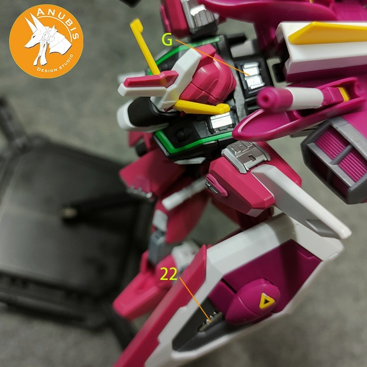 【Max模型小站】ANUBIS 阿努比斯 GP021 HG 新生版 無限正義 鋼彈細節補件-細節圖9