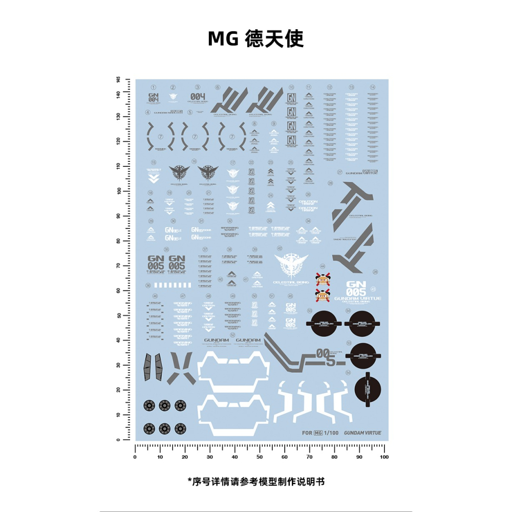 【Max模型小站】匠心社 MG德天使 鋼彈00 [MG216 ] 水貼-細節圖2