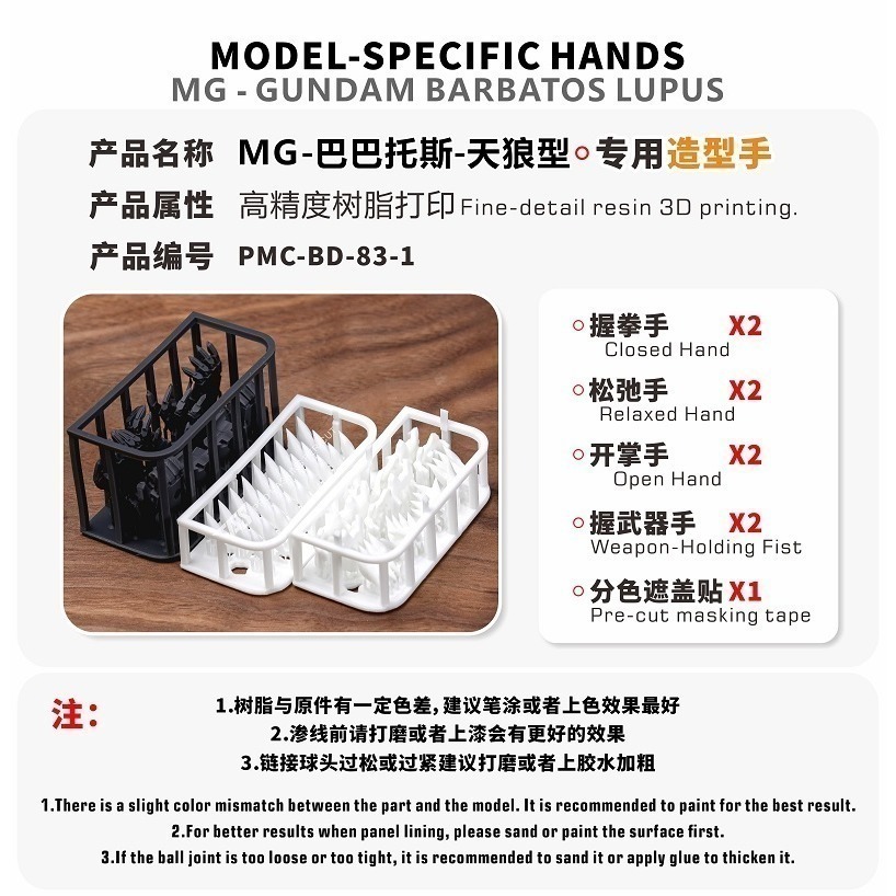 【Max模型小站】TAS沉迷者 MG天狼座 巴巴托斯 3D改件 造型手 模型細節改造-細節圖2
