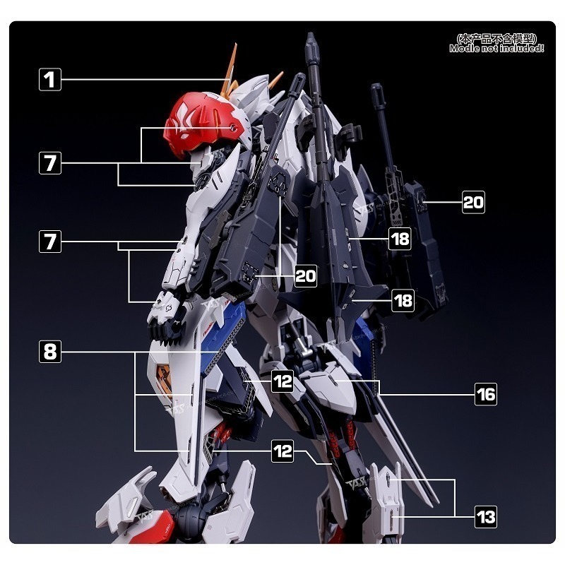 【Max模型小站】TAS沉迷者 MG天狼座 巴巴托斯 高精度蝕刻片 附背膠模型改造-細節圖5