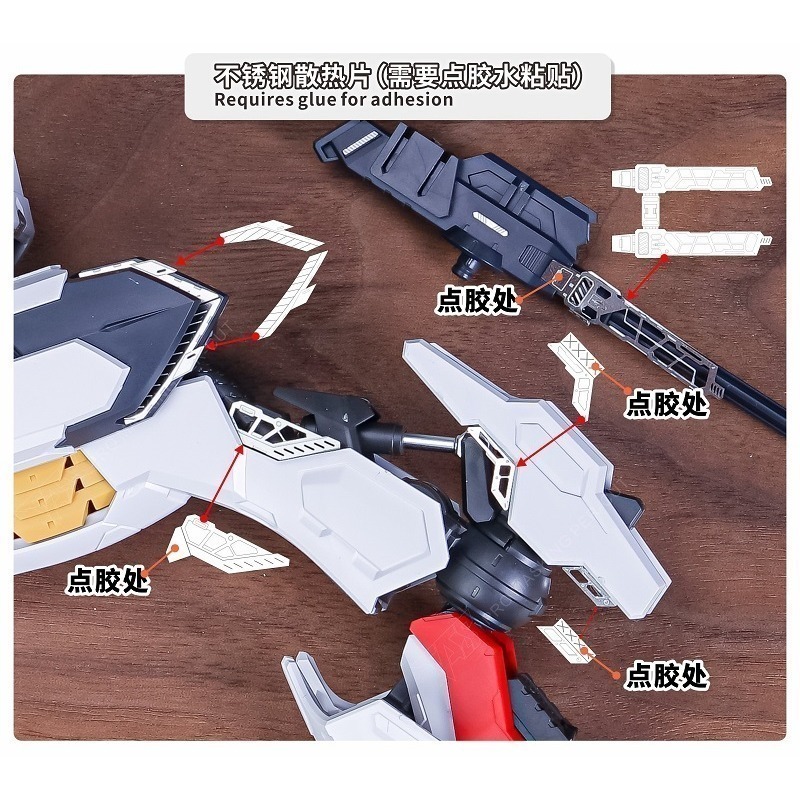 【Max模型小站】TAS沉迷者 MG天狼座 巴巴托斯 高精度蝕刻片 附背膠模型改造-細節圖9