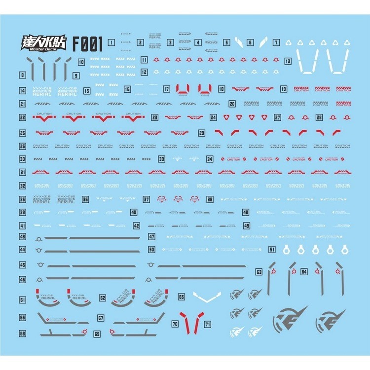 【Max模型小站】達人 (F001) FM 1/100 AERIAL XVX-016 風靈鋼彈 水星的魔女.高清水貼-細節圖2