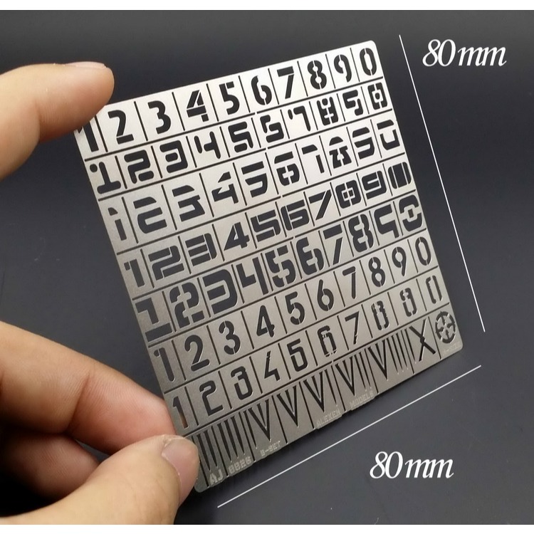 【Max模型小站】艾烈臣 AJ0026 重型制式裝備番號噴塗中B版 鋼彈模型用噴塗板-細節圖2