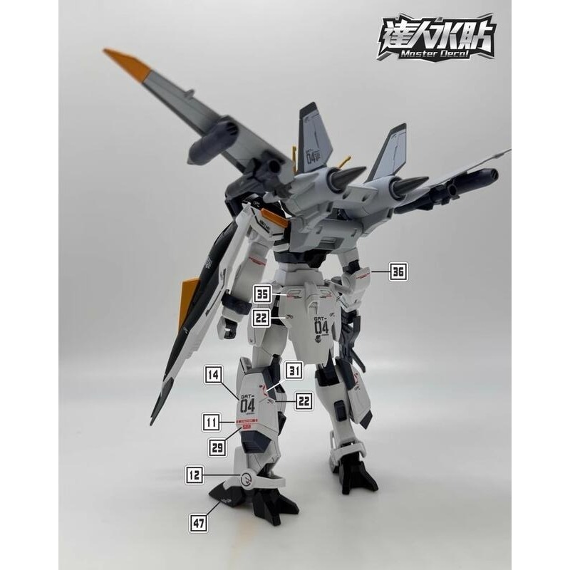 【Max模型小站】達人 (H030) HGUC 1/144 O.M.N.I.溫達姆+短劍量產型(2in1).螢光水貼-細節圖5