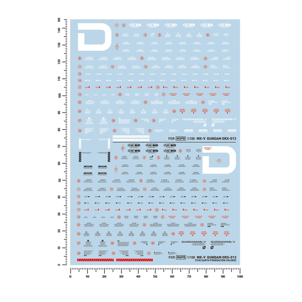 【Max模型小站】匠心社 MG PB145 MK-V鋼彈 MK5 高精度 模型 螢光水貼-細節圖2