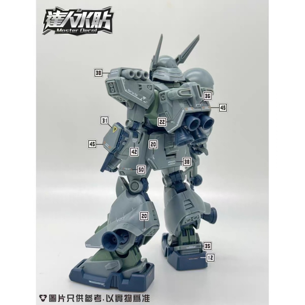 【Max模型小站】達人 (M011) PB RE 德南格 迪南-肯 1/100 高清螢光水貼-細節圖3