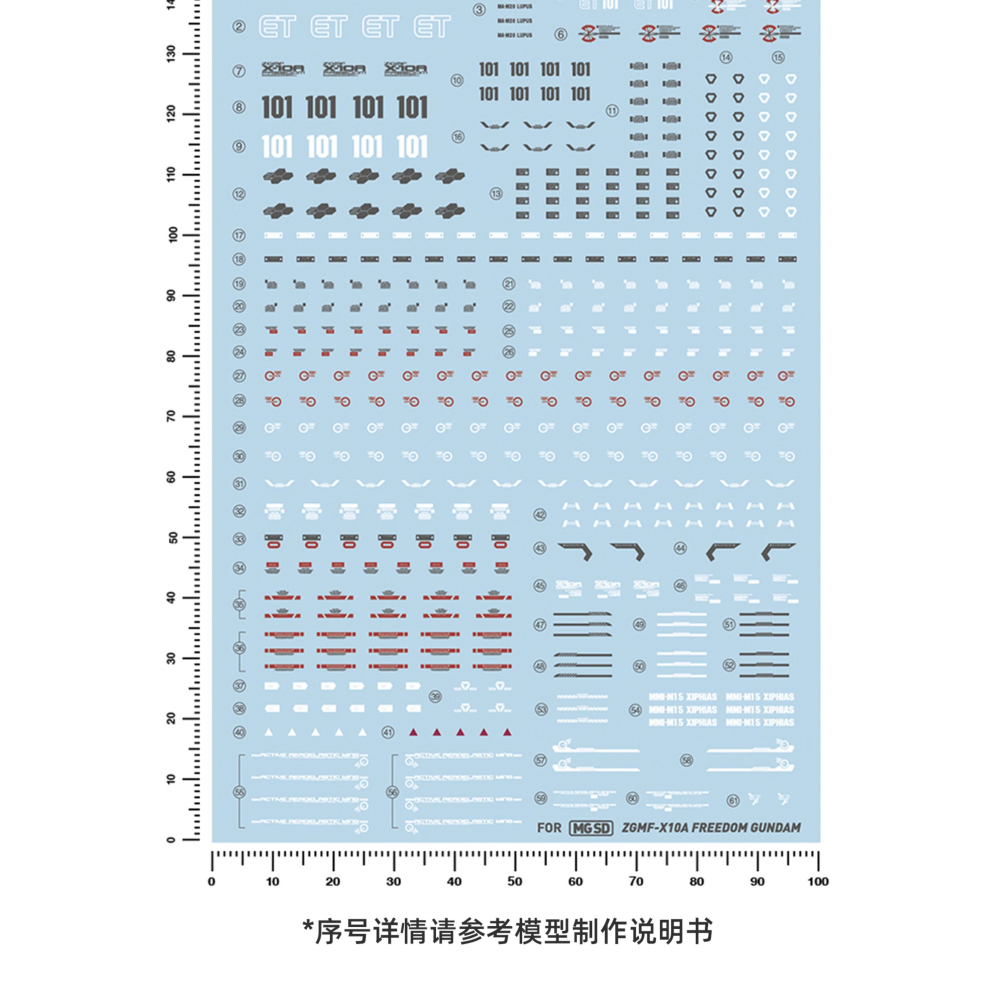 【Max模型小站】匠心社 MGSD 自由鋼彈 高清 水貼 Freedom [MGSD-01]-細節圖2
