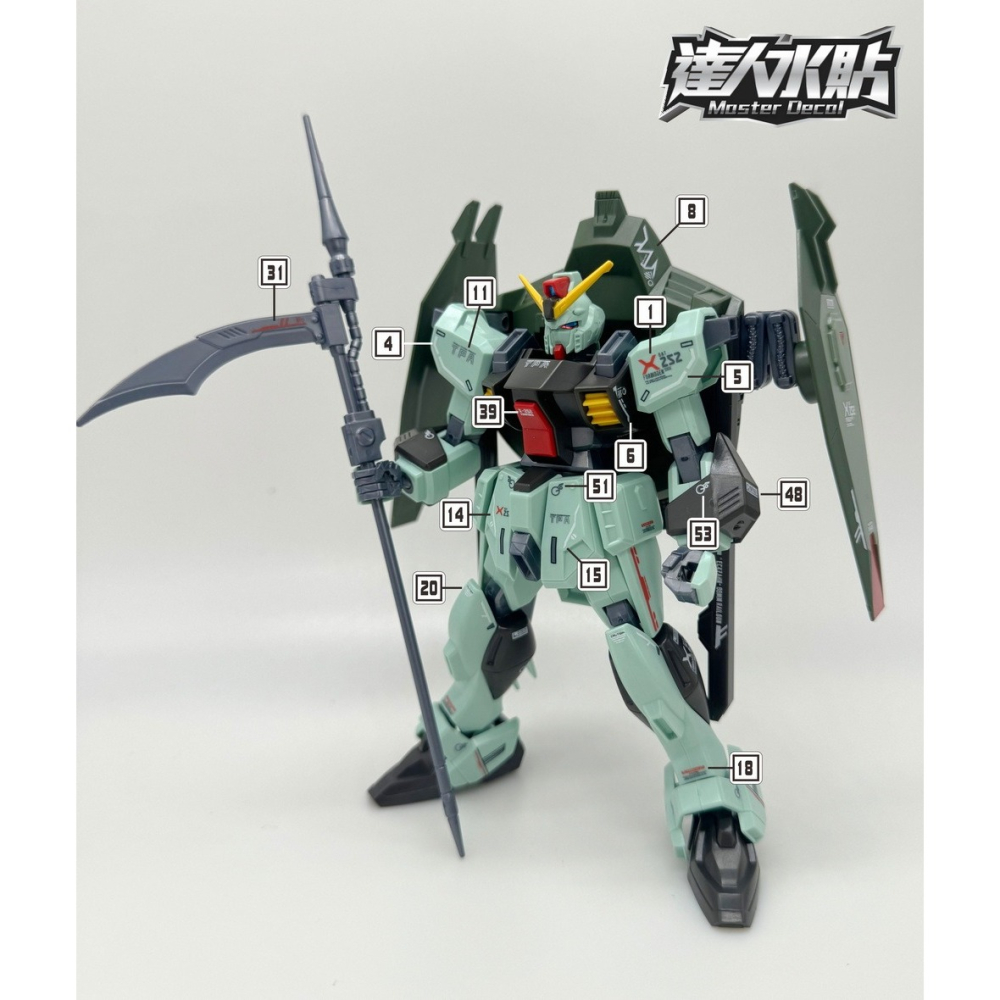 【Max模型小站】達人 (H067) HG 禁斷 模型 SEED 1/144 高清 螢光水貼-細節圖3