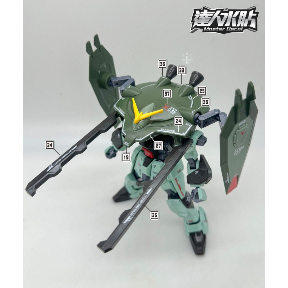 【Max模型小站】達人 (H067) HG 禁斷 模型 SEED 1/144 高清 螢光水貼-細節圖4