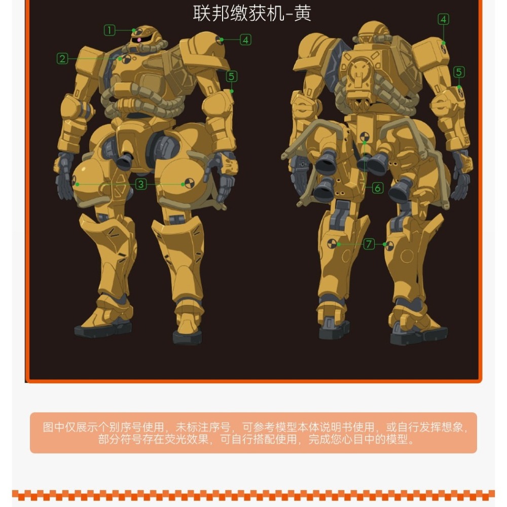 【Max模型小站】GUGU HG 1/144 吉庫艾克斯 跨世之戰 薩克系列 通用符號 高清水貼-細節圖8