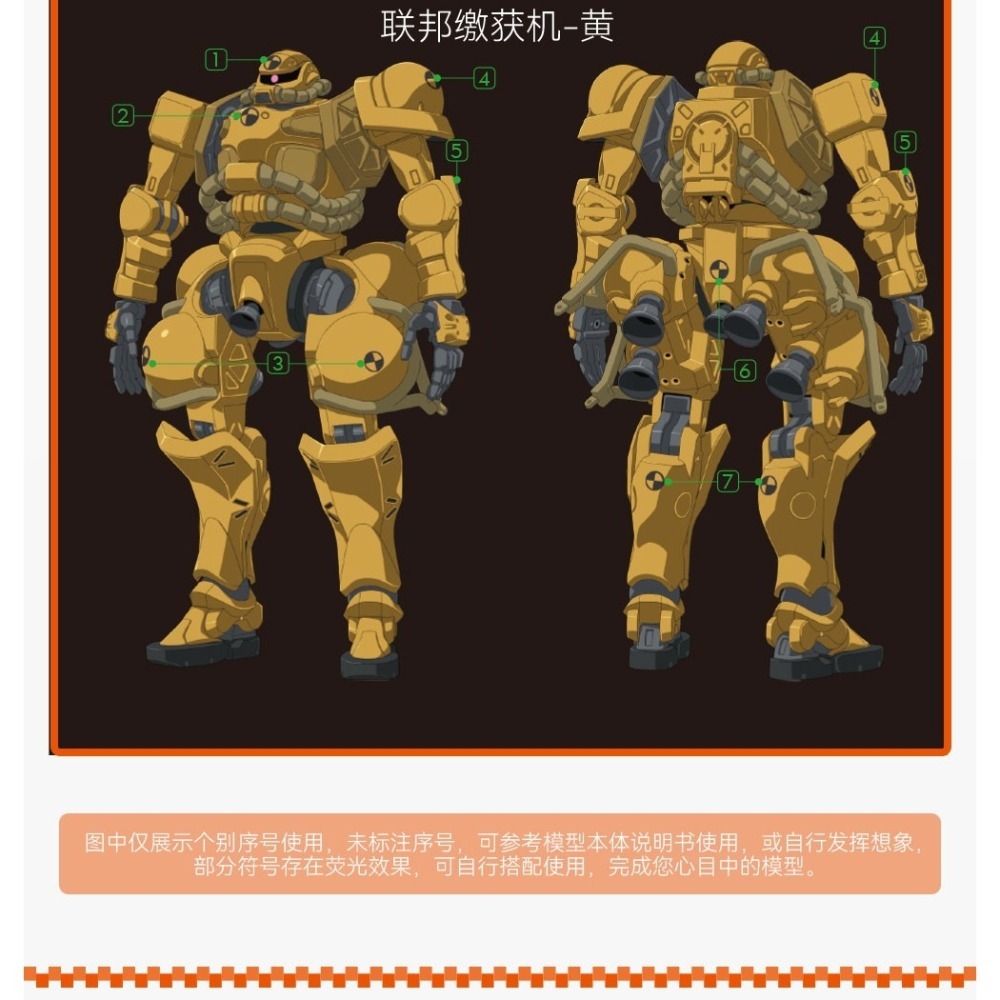 【Max模型小站】GUGU HG 1/144 吉庫艾克斯 跨世之戰 薩克系列 通用符號 高清水貼-細節圖8