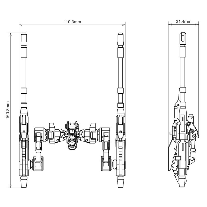 【Max模型小站】阿努比斯 TX050 1/144 HGUC 高能光束炮 强化型 通用武器改件-細節圖3