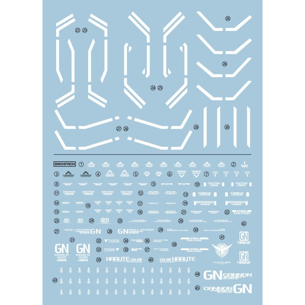 【Max模型小站】拾壹零 妖天使 1/100 鐵創 星淵 日曜 昊宇GK妖天使 MB式樣 水貼(4張入)-細節圖4